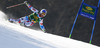Alexis Pinturault of France skiing in first run of men giant slalom race of Audi FIS Alpine skiing World cup in Kranjska Gora, Slovenia. Men giant slalom race of Audi FIS Alpine skiing World cup season 2014-2015, was held on Saturday, 14th of March 2015 in Kranjska Gora, Slovenia.
