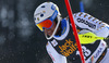 Andre Myhrer of Sweden skiing in first run of men slalom race of Audi FIS Alpine skiing World cup in Kranjska Gora, Slovenia. Men slalom race of Audi FIS Alpine skiing World cup season 2014-2015, was held on Sunday, 15th of March 2015 in Kranjska Gora, Slovenia.
