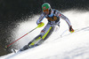 Linus Strasser of Germany skiing in first run of men slalom race of Audi FIS Alpine skiing World cup in Kranjska Gora, Slovenia. Men slalom race of Audi FIS Alpine skiing World cup season 2014-2015, was held on Sunday, 15th of March 2015 in Kranjska Gora, Slovenia.
