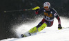 Ivica Kostelic of Croatia skiing in first run of men slalom race of Audi FIS Alpine skiing World cup in Kranjska Gora, Slovenia. Men slalom race of Audi FIS Alpine skiing World cup season 2014-2015, was held on Sunday, 15th of March 2015 in Kranjska Gora, Slovenia.
