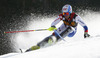 Bernhard Niederberger of Switzerland skiing in first run of men slalom race of Audi FIS Alpine skiing World cup in Kranjska Gora, Slovenia. Men slalom race of Audi FIS Alpine skiing World cup season 2014-2015, was held on Sunday, 15th of March 2015 in Kranjska Gora, Slovenia.
