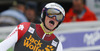 Daniel Yule of Switzerland reacts in finish of the second run of men slalom race of Audi FIS Alpine skiing World cup in Kranjska Gora, Slovenia. Men slalom race of Audi FIS Alpine skiing World cup season 2014-2015, was held on Sunday, 15th of March 2015 in Kranjska Gora, Slovenia.
