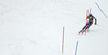 Winner Henrik Kristoffersen of Norway skiing in the second run of men slalom race of Audi FIS Alpine skiing World cup in Kranjska Gora, Slovenia. Men slalom race of Audi FIS Alpine skiing World cup season 2014-2015, was held on Sunday, 15th of March 2015 in Kranjska Gora, Slovenia.
