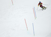 Second placed Giuliano Razzoli of Italy skiing in the second run of men slalom race of Audi FIS Alpine skiing World cup in Kranjska Gora, Slovenia. Men slalom race of Audi FIS Alpine skiing World cup season 2014-2015, was held on Sunday, 15th of March 2015 in Kranjska Gora, Slovenia.
