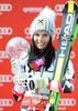 Overall World cup winner Anna Fenninger of Austria celebrates with her crystal globe for the Overall World cup during the overall winner Ceremony for the Overall FIS World Cup at the Roc de Fer in Meribel, France on 2015/03/22.
