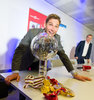 Benjamin Raich of Austria during the career end Press conference of Austrian Alpine Ski Athlete Benjamin Raich at Uniqa Tower in Vienna, Austria on 2015/09/10.
