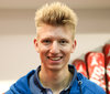 Klemen Kosi of Slovenia during the Atomic Media Day at Atomic Homebase in Altenmarkt, Austria on 2015/10/05. <br> 
