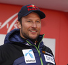 Aksel Lund Svindal of Norway during FIS alpine skiing World cup main sponsor Audi media talk, which was held before opening races of new Audi FIS Alpine skiing World cup season on Rettenbach glacier above Soelden, Austria. Audi Media talk was held on Thursday, 22nd of October 2015 in Soelden, Austria.
