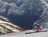 Eva-Maria Brem of Austria skiing in first run of the women giant slalom race of Audi FIS Alpine skiing World cup in Soelden, Austria. Opening women giant slalom race of Audi FIS Alpine skiing World cup was held on Rettenbach glacier above Soelden, Austrai, on Saturday, 24th of October 2015.
