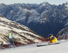 Marie-Pier Prefontaine of Canada skiing in first run of the women giant slalom race of Audi FIS Alpine skiing World cup in Soelden, Austria. Opening women giant slalom race of Audi FIS Alpine skiing World cup was held on Rettenbach glacier above Soelden, Austrai, on Saturday, 24th of October 2015.
