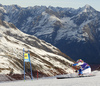 Frida Hansdotter of Sweden skiing in first run of the women giant slalom race of Audi FIS Alpine skiing World cup in Soelden, Austria. Opening women giant slalom race of Audi FIS Alpine skiing World cup was held on Rettenbach glacier above Soelden, Austrai, on Saturday, 24th of October 2015.
