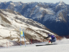 Nicole Agnelli of Italy skiing in first run of the women giant slalom race of Audi FIS Alpine skiing World cup in Soelden, Austria. Opening women giant slalom race of Audi FIS Alpine skiing World cup was held on Rettenbach glacier above Soelden, Austrai, on Saturday, 24th of October 2015.

