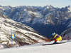 Marie-Michele Gagnon of Canada skiing in first run of the women giant slalom race of Audi FIS Alpine skiing World cup in Soelden, Austria. Opening women giant slalom race of Audi FIS Alpine skiing World cup was held on Rettenbach glacier above Soelden, Austrai, on Saturday, 24th of October 2015.
