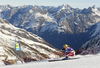 Cornelia Huetter of Austria skiing in first run of the women giant slalom race of Audi FIS Alpine skiing World cup in Soelden, Austria. Opening women giant slalom race of Audi FIS Alpine skiing World cup was held on Rettenbach glacier above Soelden, Austrai, on Saturday, 24th of October 2015.
