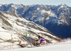 Ricarda Haaser of Austria skiing in first run of the women giant slalom race of Audi FIS Alpine skiing World cup in Soelden, Austria. Opening women giant slalom race of Audi FIS Alpine skiing World cup was held on Rettenbach glacier above Soelden, Austrai, on Saturday, 24th of October 2015.
