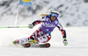 Eva-Maria Brem of Austria skiing in first run of the women giant slalom race of Audi FIS Alpine skiing World cup in Soelden, Austria. Opening women giant slalom race of Audi FIS Alpine skiing World cup was held on Rettenbach glacier above Soelden, Austrai, on Saturday, 24th of October 2015.
