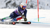 Irene Curtoni of Italy skiing in first run of the women giant slalom race of Audi FIS Alpine skiing World cup in Soelden, Austria. Opening women giant slalom race of Audi FIS Alpine skiing World cup was held on Rettenbach glacier above Soelden, Austrai, on Saturday, 24th of October 2015.
