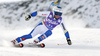 Maria Pietilae-Holmner of Sweden skiing in first run of the women giant slalom race of Audi FIS Alpine skiing World cup in Soelden, Austria. Opening women giant slalom race of Audi FIS Alpine skiing World cup was held on Rettenbach glacier above Soelden, Austrai, on Saturday, 24th of October 2015.
