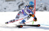Lena Duerr of Germany skiing in first run of the women giant slalom race of Audi FIS Alpine skiing World cup in Soelden, Austria. Opening women giant slalom race of Audi FIS Alpine skiing World cup was held on Rettenbach glacier above Soelden, Austrai, on Saturday, 24th of October 2015.
