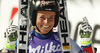 Fourth placed Lara Gut of Switzerland reacts in finish of the second run of the women giant slalom race of Audi FIS Alpine skiing World cup in Soelden, Austria. Opening women giant slalom race of Audi FIS Alpine skiing World cup was held on Rettenbach glacier above Soelden, Austrai, on Saturday, 24th of October 2015.
