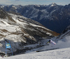 Victor Muffat-Jeandet of France skiing in first run of the men giant slalom race of Audi FIS Alpine skiing World cup in Soelden, Austria. Opening men giant slalom race of Audi FIS Alpine skiing World cup was held on Rettenbach glacier above Soelden, Austria, on Sunday, 25th of October 2015.

