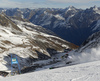 Marcus Sandell of Finland skiing in first run of the men giant slalom race of Audi FIS Alpine skiing World cup in Soelden, Austria. Opening men giant slalom race of Audi FIS Alpine skiing World cup was held on Rettenbach glacier above Soelden, Austria, on Sunday, 25th of October 2015.
