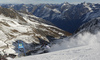 Marcus Sandell of Finland skiing in first run of the men giant slalom race of Audi FIS Alpine skiing World cup in Soelden, Austria. Opening men giant slalom race of Audi FIS Alpine skiing World cup was held on Rettenbach glacier above Soelden, Austria, on Sunday, 25th of October 2015.
