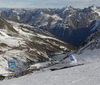 Stefan Luitz of Germany skiing in first run of the men giant slalom race of Audi FIS Alpine skiing World cup in Soelden, Austria. Opening men giant slalom race of Audi FIS Alpine skiing World cup was held on Rettenbach glacier above Soelden, Austria, on Sunday, 25th of October 2015.
