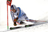 Fritz Dopfer of Germany skiing in first run of the men giant slalom race of Audi FIS Alpine skiing World cup in Soelden, Austria. Opening men giant slalom race of Audi FIS Alpine skiing World cup was held on Rettenbach glacier above Soelden, Austria, on Sunday, 25th of October 2015.
