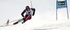 Florian Eisath of Italy skiing in first run of the men giant slalom race of Audi FIS Alpine skiing World cup in Soelden, Austria. Opening men giant slalom race of Audi FIS Alpine skiing World cup was held on Rettenbach glacier above Soelden, Austria, on Sunday, 25th of October 2015.
