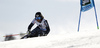 Marcus Sandell of Finland skiing in first run of the men giant slalom race of Audi FIS Alpine skiing World cup in Soelden, Austria. Opening men giant slalom race of Audi FIS Alpine skiing World cup was held on Rettenbach glacier above Soelden, Austria, on Sunday, 25th of October 2015.
