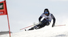 Marcus Sandell of Finland skiing in first run of the men giant slalom race of Audi FIS Alpine skiing World cup in Soelden, Austria. Opening men giant slalom race of Audi FIS Alpine skiing World cup was held on Rettenbach glacier above Soelden, Austria, on Sunday, 25th of October 2015.
