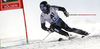 Marcus Sandell of Finland skiing in first run of the men giant slalom race of Audi FIS Alpine skiing World cup in Soelden, Austria. Opening men giant slalom race of Audi FIS Alpine skiing World cup was held on Rettenbach glacier above Soelden, Austria, on Sunday, 25th of October 2015.
