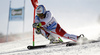 Gino Caviezel of Switzerland skiing in first run of the men giant slalom race of Audi FIS Alpine skiing World cup in Soelden, Austria. Opening men giant slalom race of Audi FIS Alpine skiing World cup was held on Rettenbach glacier above Soelden, Austria, on Sunday, 25th of October 2015.
