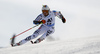 Stefan Luitz of Germany skiing in first run of the men giant slalom race of Audi FIS Alpine skiing World cup in Soelden, Austria. Opening men giant slalom race of Audi FIS Alpine skiing World cup was held on Rettenbach glacier above Soelden, Austria, on Sunday, 25th of October 2015.
