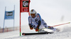 Stefan Luitz of Germany skiing in first run of the men giant slalom race of Audi FIS Alpine skiing World cup in Soelden, Austria. Opening men giant slalom race of Audi FIS Alpine skiing World cup was held on Rettenbach glacier above Soelden, Austria, on Sunday, 25th of October 2015.
