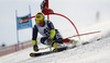 Luca De Aliprandini of Italy skiing in first run of the men giant slalom race of Audi FIS Alpine skiing World cup in Soelden, Austria. Opening men giant slalom race of Audi FIS Alpine skiing World cup was held on Rettenbach glacier above Soelden, Austria, on Sunday, 25th of October 2015.
