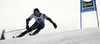 Samu Torsti of Finland skiing in first run of the men giant slalom race of Audi FIS Alpine skiing World cup in Soelden, Austria. Opening men giant slalom race of Audi FIS Alpine skiing World cup was held on Rettenbach glacier above Soelden, Austria, on Sunday, 25th of October 2015.
