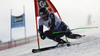 Samu Torsti of Finland skiing in first run of the men giant slalom race of Audi FIS Alpine skiing World cup in Soelden, Austria. Opening men giant slalom race of Audi FIS Alpine skiing World cup was held on Rettenbach glacier above Soelden, Austria, on Sunday, 25th of October 2015.
