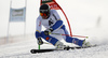 Andre Myhrer of Sweden skiing in first run of the men giant slalom race of Audi FIS Alpine skiing World cup in Soelden, Austria. Opening men giant slalom race of Audi FIS Alpine skiing World cup was held on Rettenbach glacier above Soelden, Austria, on Sunday, 25th of October 2015.
