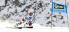 Alexander Schmid of Germany skiing in first run of the men giant slalom race of Audi FIS Alpine skiing World cup in Soelden, Austria. Opening men giant slalom race of Audi FIS Alpine skiing World cup was held on Rettenbach glacier above Soelden, Austria, on Sunday, 25th of October 2015.
