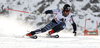 Victor Malmstrom of Finland skiing in first run of the men giant slalom race of Audi FIS Alpine skiing World cup in Soelden, Austria. Opening men giant slalom race of Audi FIS Alpine skiing World cup was held on Rettenbach glacier above Soelden, Austria, on Sunday, 25th of October 2015.
