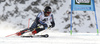 Victor Malmstrom of Finland skiing in first run of the men giant slalom race of Audi FIS Alpine skiing World cup in Soelden, Austria. Opening men giant slalom race of Audi FIS Alpine skiing World cup was held on Rettenbach glacier above Soelden, Austria, on Sunday, 25th of October 2015.
