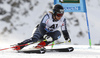 Victor Malmstrom of Finland skiing in first run of the men giant slalom race of Audi FIS Alpine skiing World cup in Soelden, Austria. Opening men giant slalom race of Audi FIS Alpine skiing World cup was held on Rettenbach glacier above Soelden, Austria, on Sunday, 25th of October 2015.
