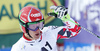 Roland Leitinger of Austria reacts in finish of the second run of the men giant slalom race of Audi FIS Alpine skiing World cup in Soelden, Austria. Opening men giant slalom race of Audi FIS Alpine skiing World cup was held on Rettenbach glacier above Soelden, Austria, on Sunday, 25th of October 2015.
