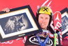 Winner Marcel Hirscher of Austria celebrates on Podium during the award winner ceremony of mens Giant Slalom of the Beaver Creek FIS Ski Alpine World Cup at the Birds of Prey Course in Beaver Creek, United States on 2015/12/05.
