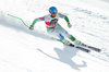Bostjan Kline of Slovenia in action during the men Super G of Groeden FIS Ski Alpine World Cup at the Saslong Course in Gardena, Italy on 2015/12/17.
