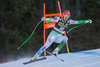 Andrej Sporn of Slovenia during the award winner ceremony of the men downhill of Groeden FIS Ski Alpine World Cup at the Saslong Course in Gardena, Italy on 2015/12/19.
