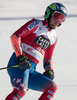 Ted Ligety of the USA reacts in the finish Area during 2nd run of mens Giant Slalom of the Alta Badia FIS Ski Alpine World Cup at the Gran Risa Course in La Villa Stern, Italy on 2015/12/20.
