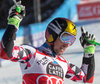 2nd placed Henrik Kristoffersen of Norway reacts in the finish Area during 2nd run of mens Giant Slalom of the Alta Badia FIS Ski Alpine World Cup at the Gran Risa Course in La Villa Stern, Italy on 2015/12/20.
